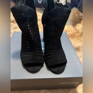 Vince C. Suede upper heels